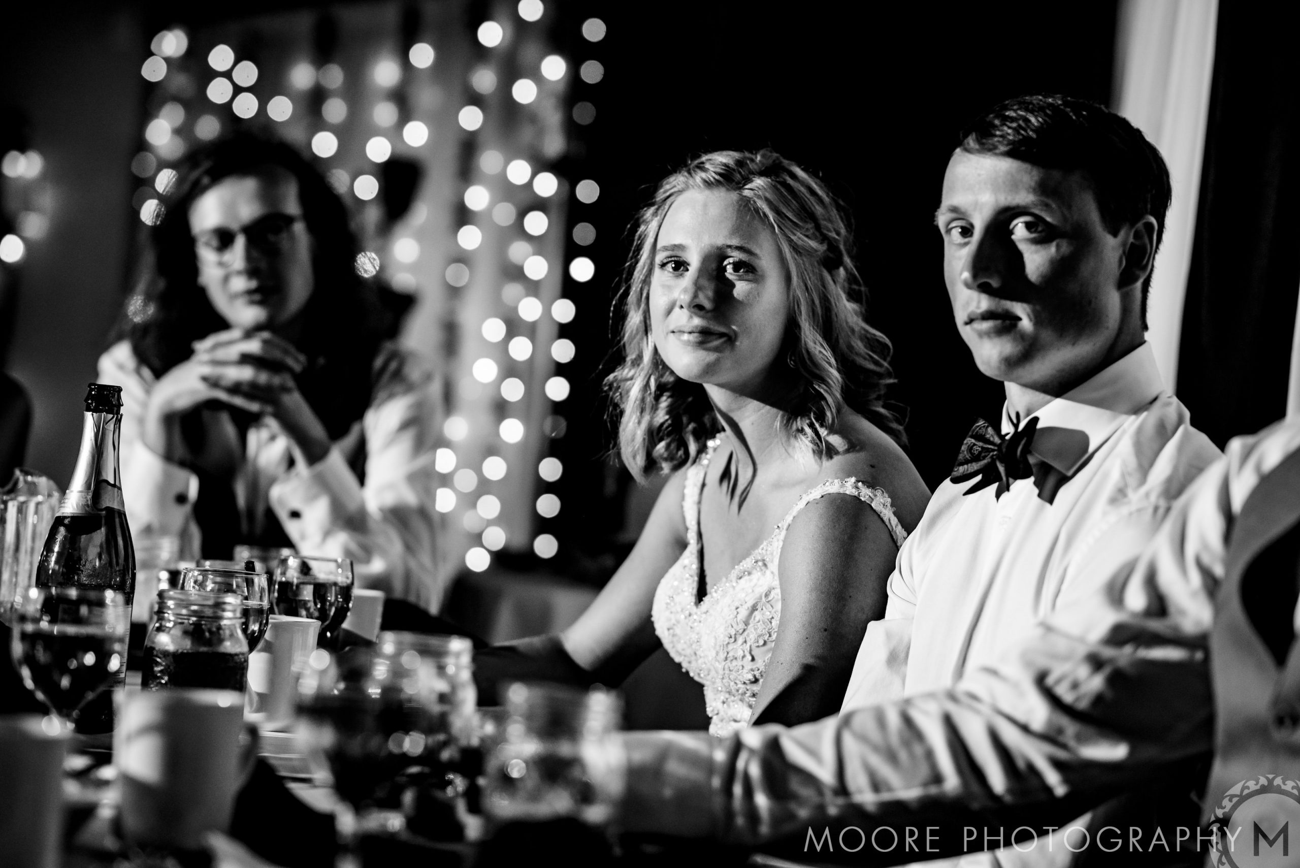 Black and white - Wedding reception