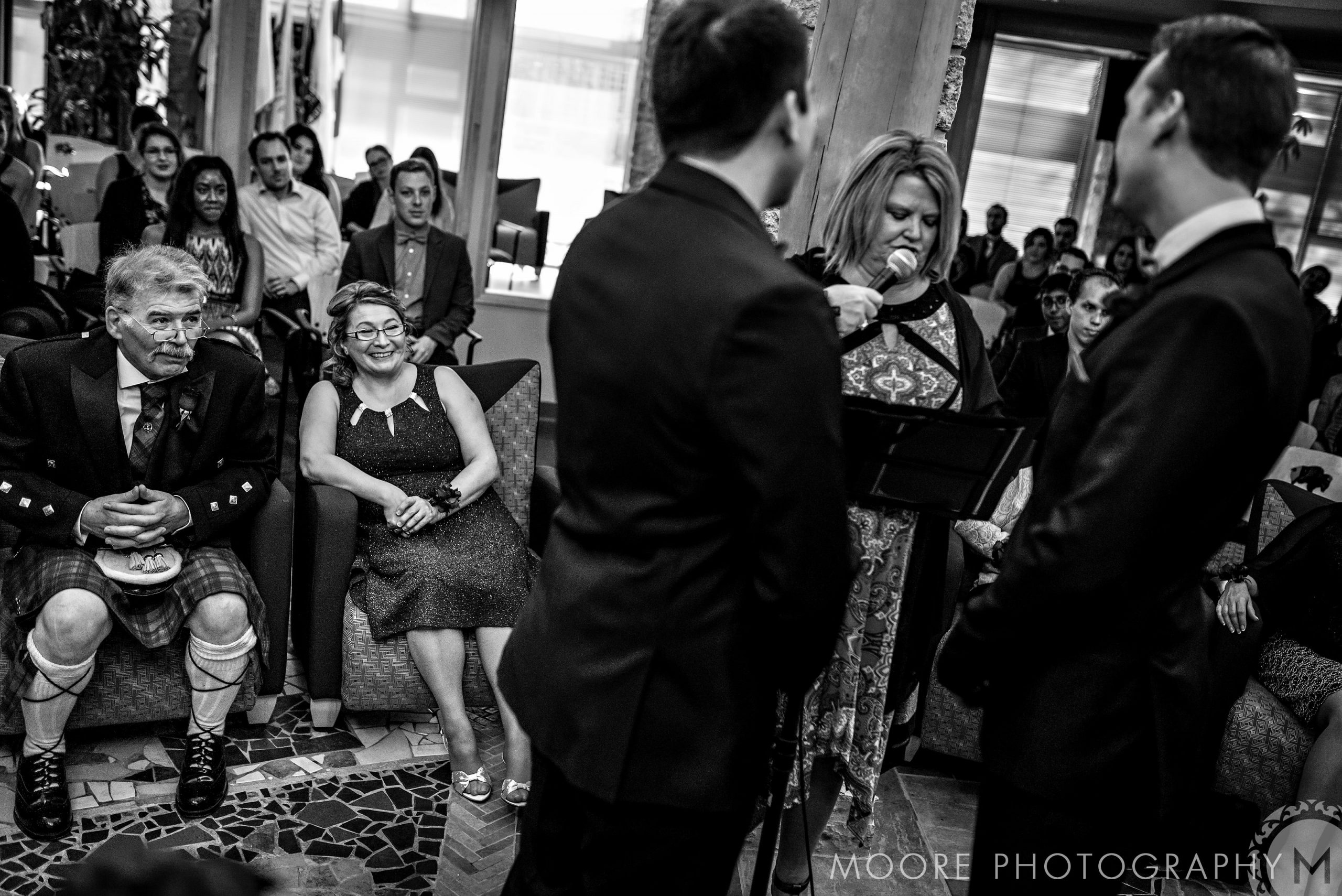 Black and white - Wedding reception