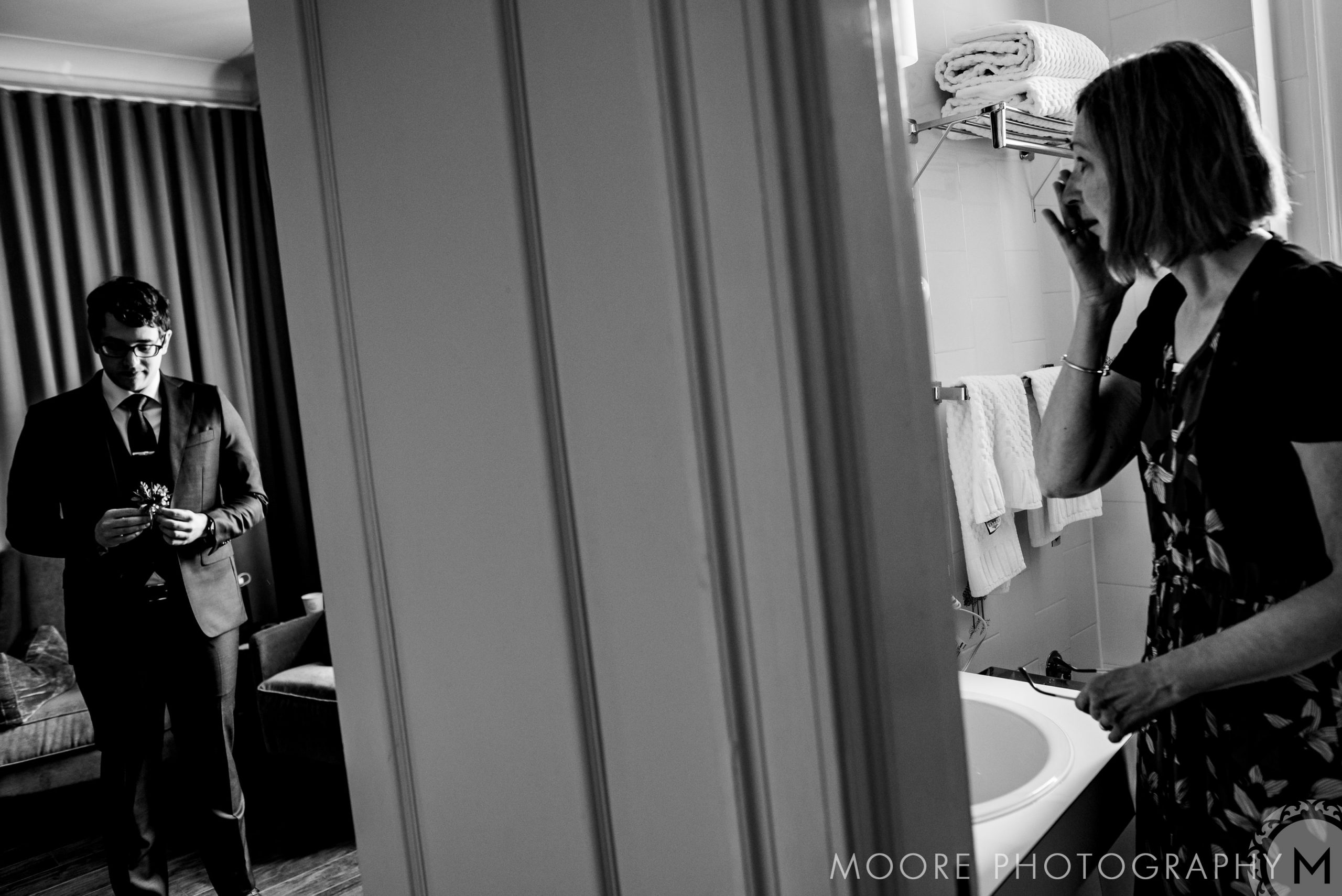 Wedding reception - Black and white