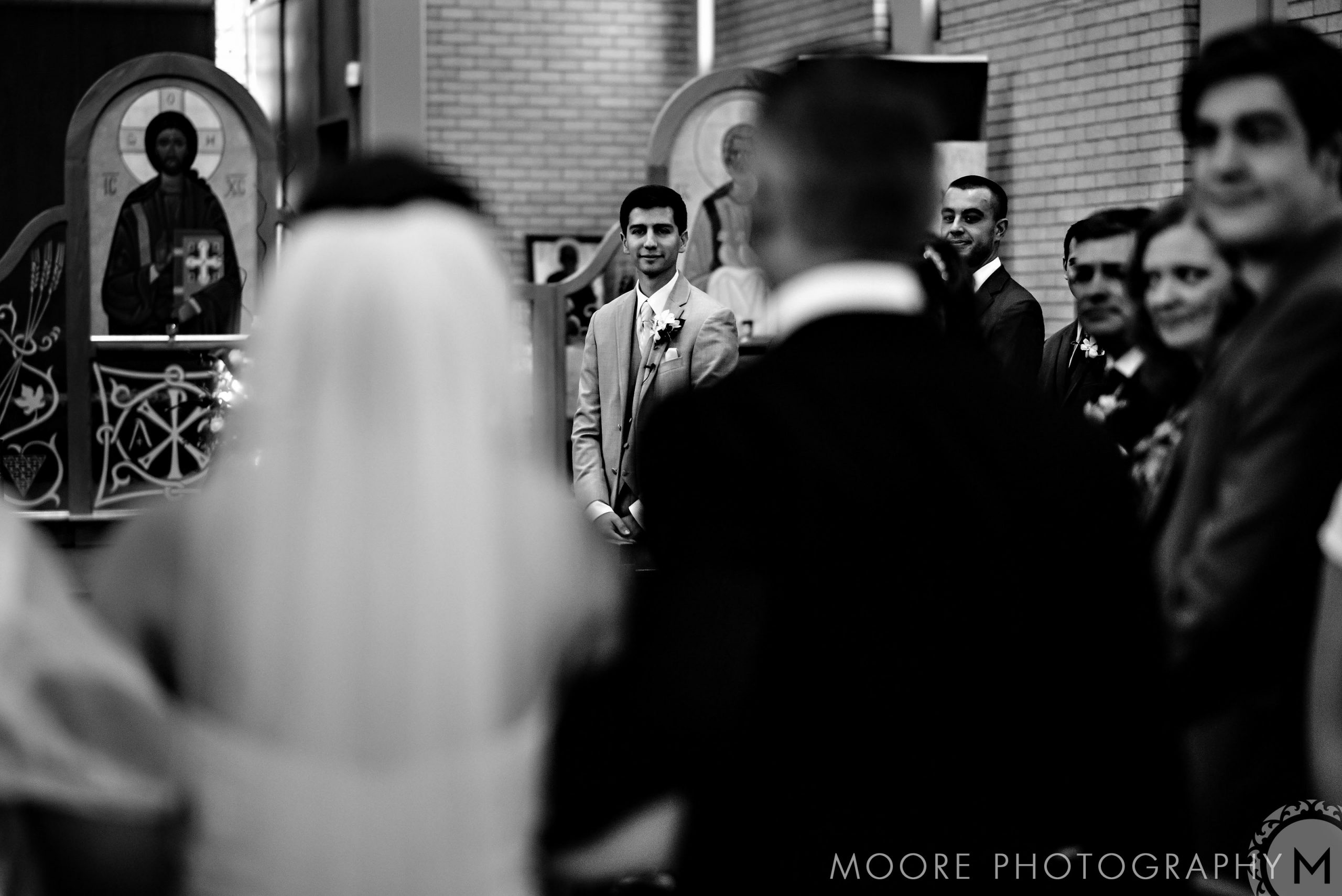 Wedding reception - Black and white