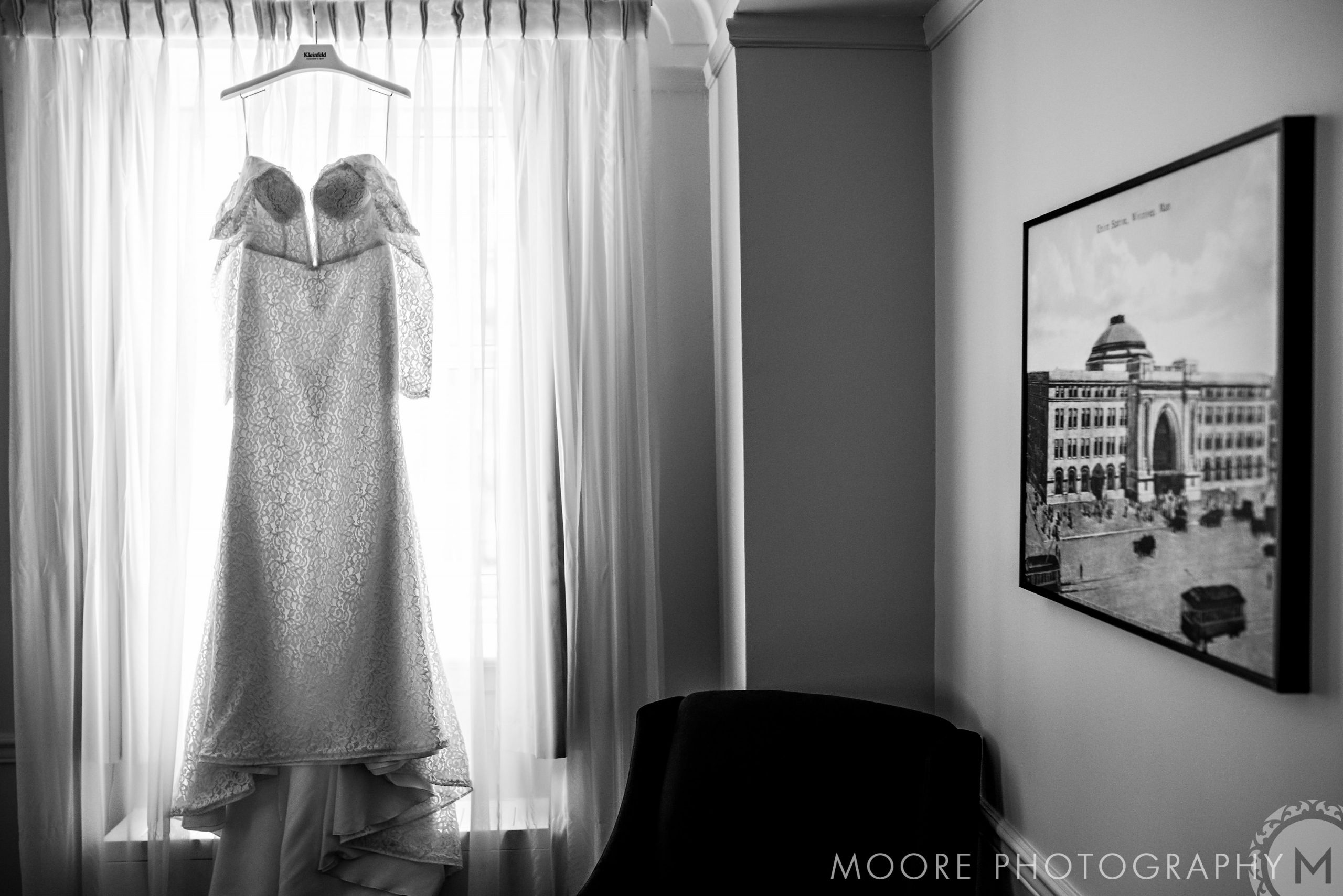 Wedding Dress - Black and white