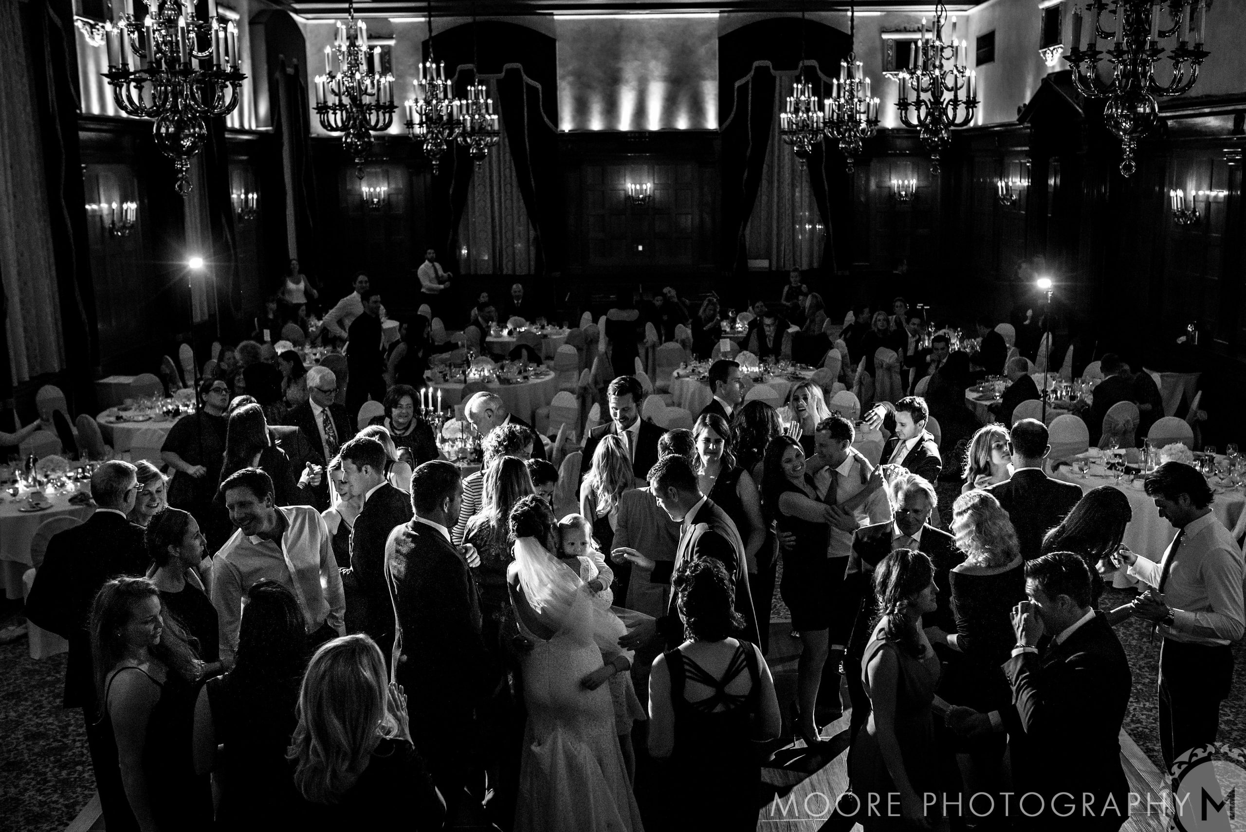 Wedding reception - Black and white