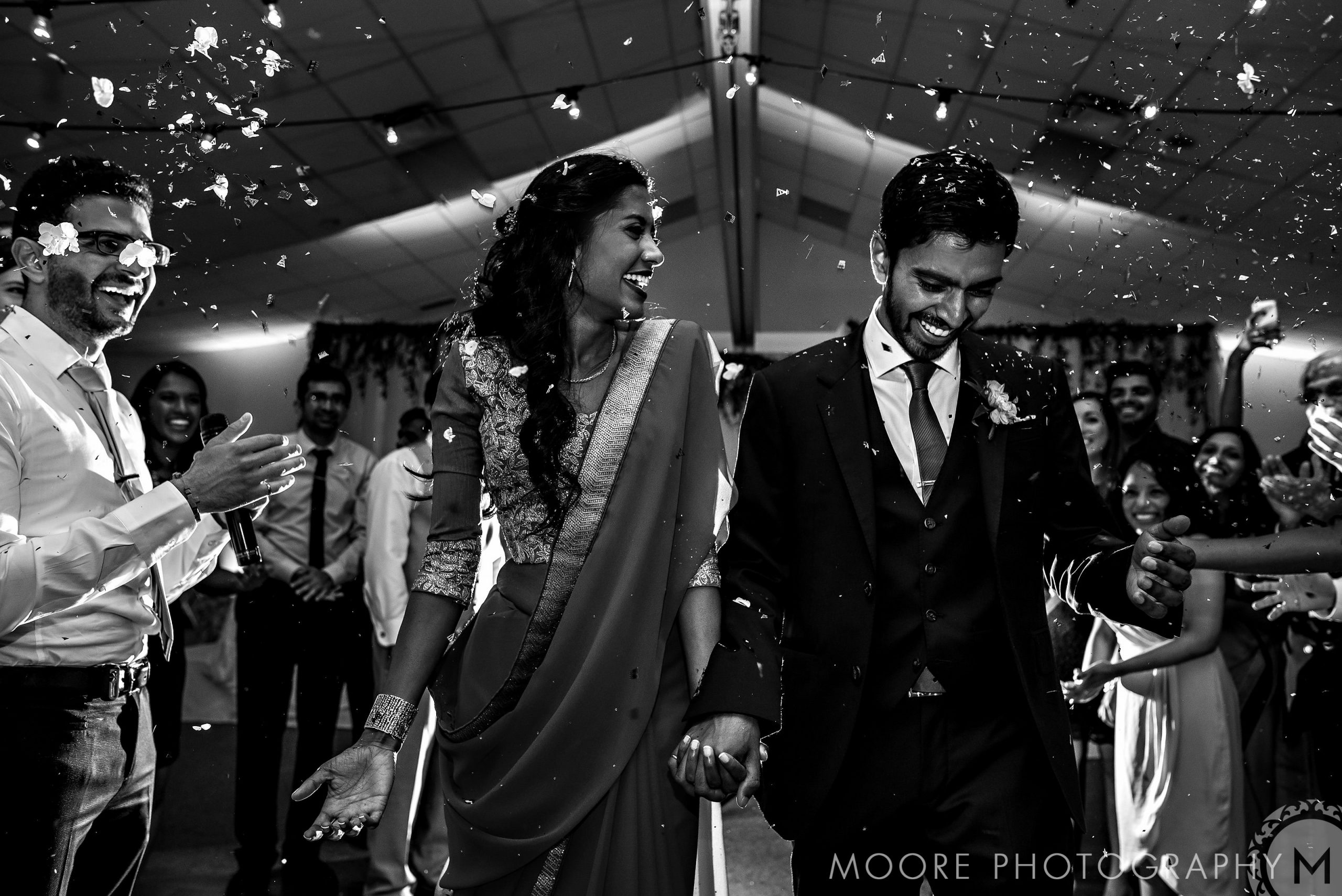Wedding reception - Black and white