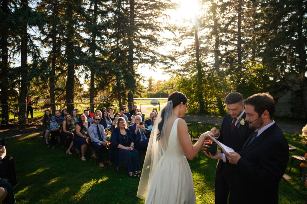 A wedding ceremony photo